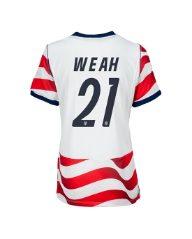 Billige Fotballdrakt Forente stater Timothy Weah #21 Replika Hjemmedrakt Dame VM 2026 Kortermet Billige Fotballdrakt Forente stater Timothy Weah #21 Replika Hjemmedrakt Dame VM 2026 Kortermet